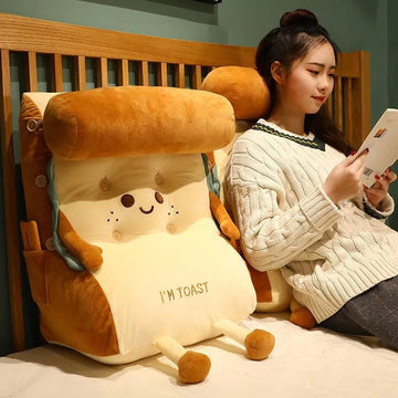 Smiling Toast Wedge Cushion - Bear Hugs