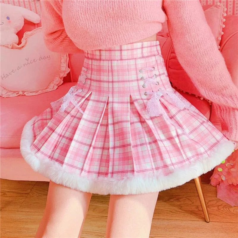 Snow Day Kawaii Candy Skirt - Bear Hugs