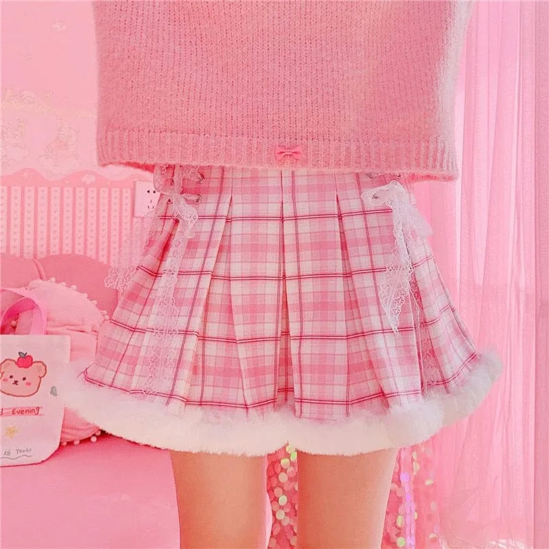 Snow Day Kawaii Candy Skirt - Bear Hugs