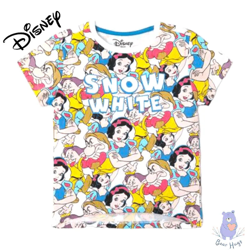 Snow White Print Round-Neck T-shirt - Bear Hugs