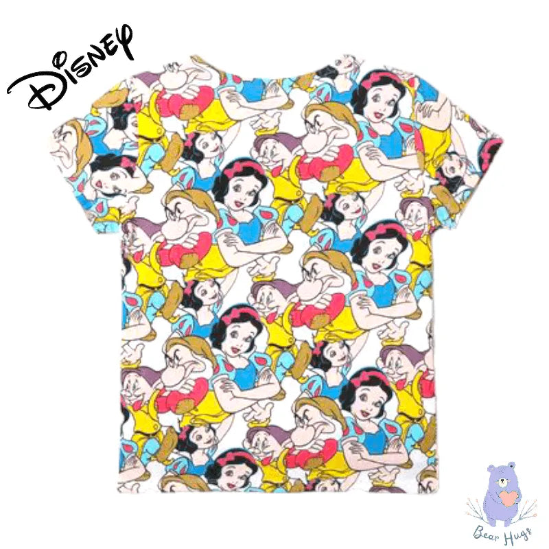 Snow White Print Round-Neck T-shirt - Bear Hugs