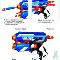 Soft Foam Blaster Gun (Set of 2) - Bear Hugs