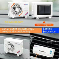 Solar Car Air Freshener + Mini Air Conditioner Combo - Bear Hugs