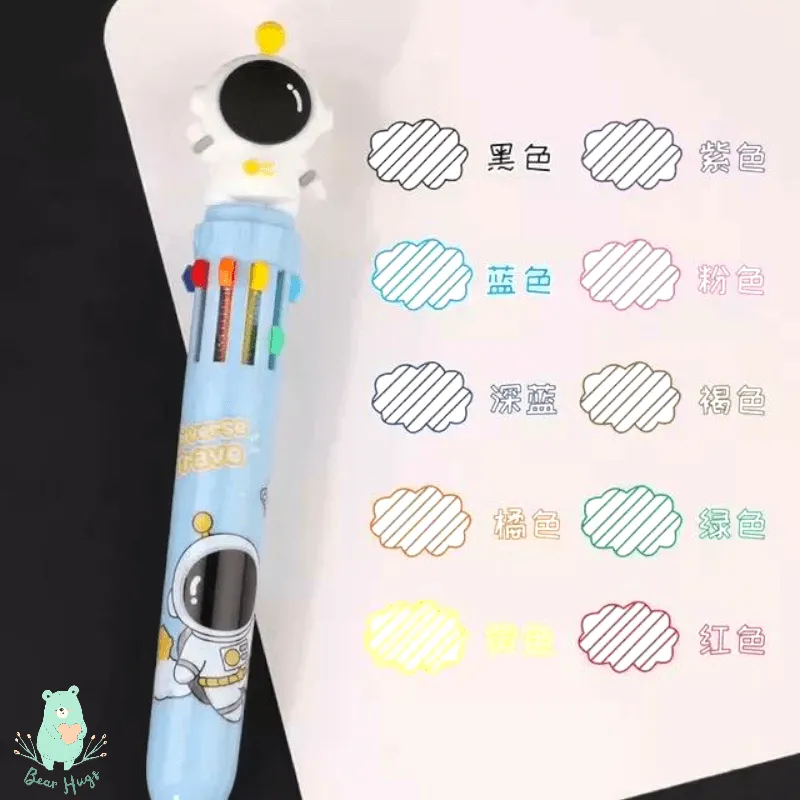 Space Multi-Color Ball Pen Set - Bear Hugs