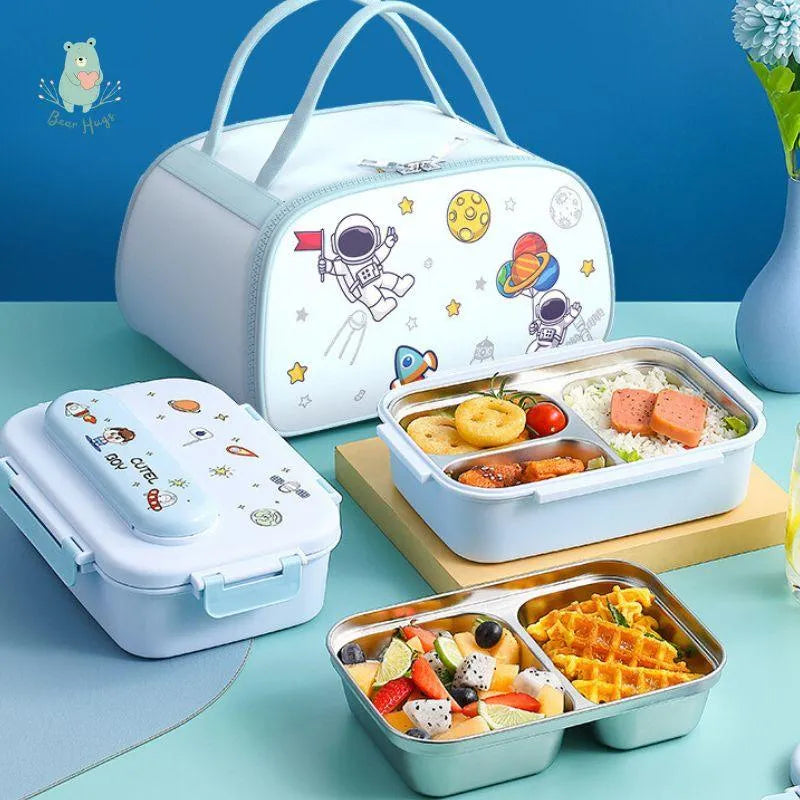 Space Themed Insulated Lunch Box - Bear Hugs