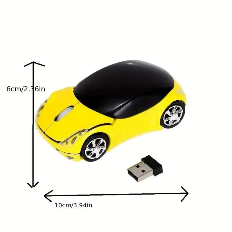 Speedy Wireless Car-Shaped Mouse - Bear Hugs