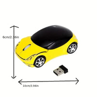 Speedy Wireless Car-Shaped Mouse - Bear Hugs