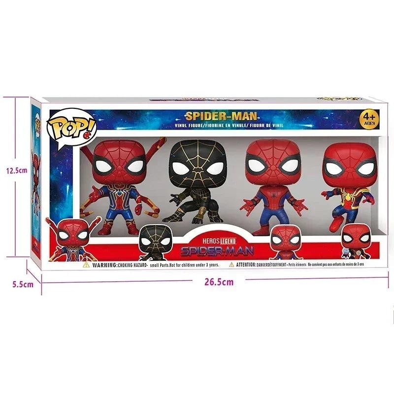 Spider-Man POP Mini Action Figures (Set of 4) - Bear Hugs