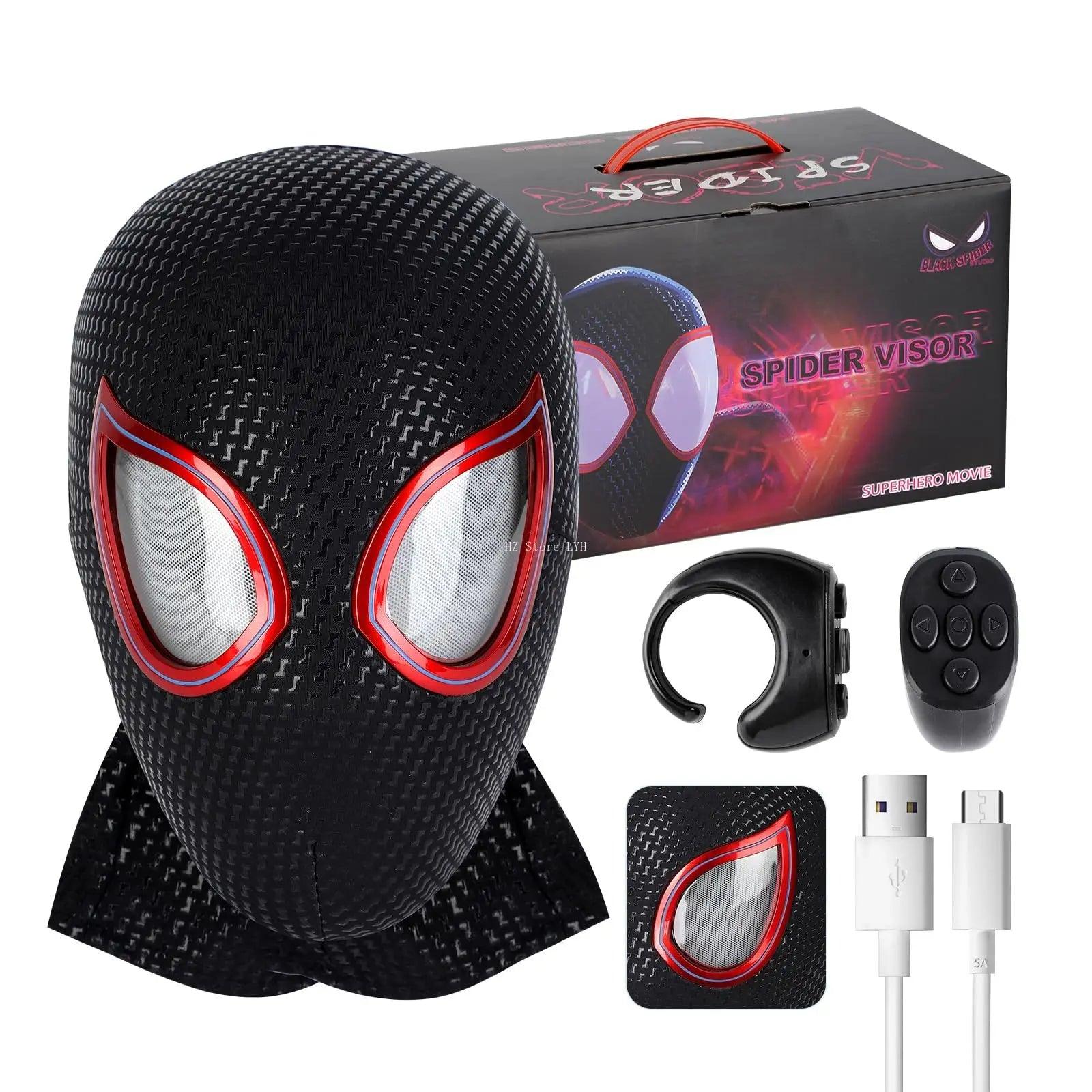 SpiderVision Luxe Mask: Spider-Man Mask with Moving Eyes - Bear Hugs