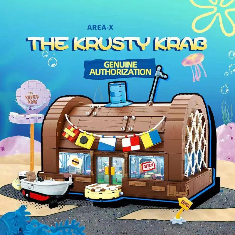 SpongeBob Premium Krusty Krab Restaurant Building Blocks - Bear Hugs