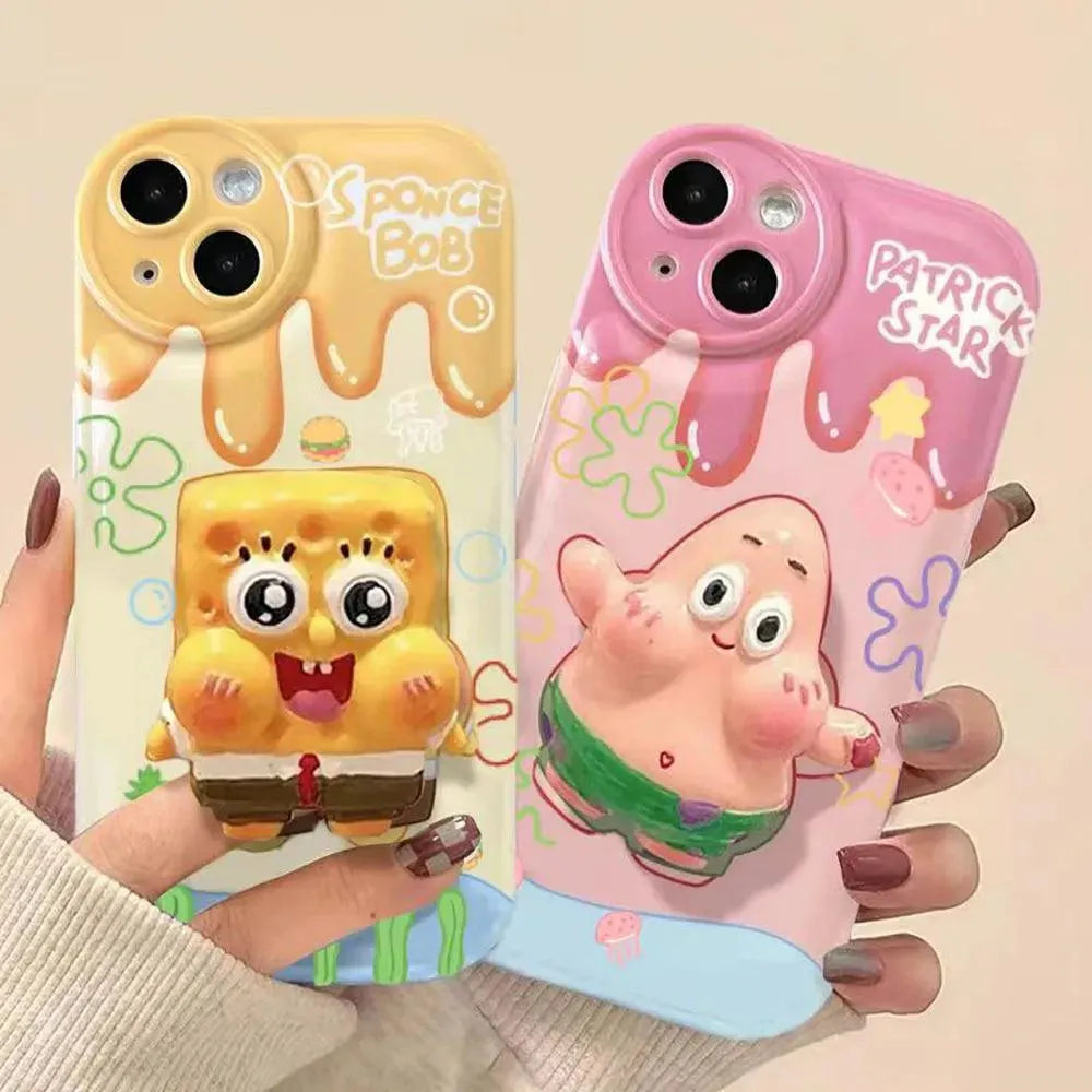 Spongebob Vivid Style Phone Case (For iPhones) - Bear Hugs