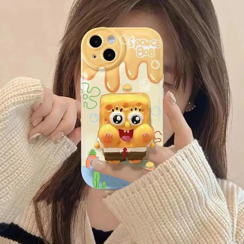 Spongebob Vivid Style Phone Case (For iPhones) - Bear Hugs