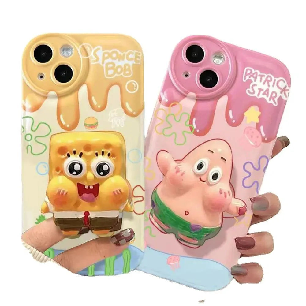 Spongebob Vivid Style Phone Case (For iPhones) - Bear Hugs