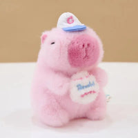 Sporty Capybara Pull Ball Plush Keychain - Bear Hugs