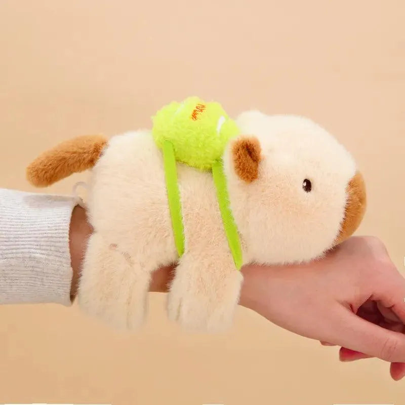 Sporty Capybara Wag Tail Plush Bracelet (20 cm) - Bear Hugs