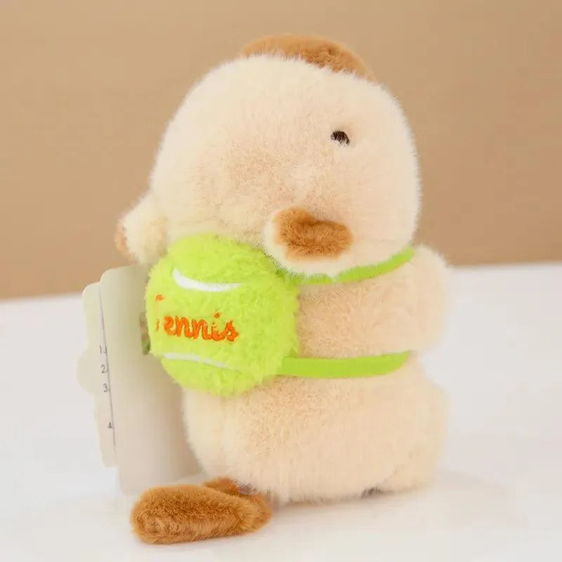 Sporty Capybara Wag Tail Plush Bracelet (20 cm) - Bear Hugs