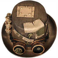 Steampunk Golden Hat with Goggles - Bear Hugs