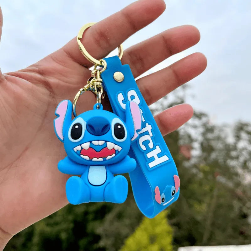 Stitch & Angel 3D Keychain - Bear Hugs