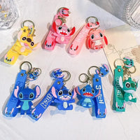 Stitch & Angel 3D Keychain - Bear Hugs