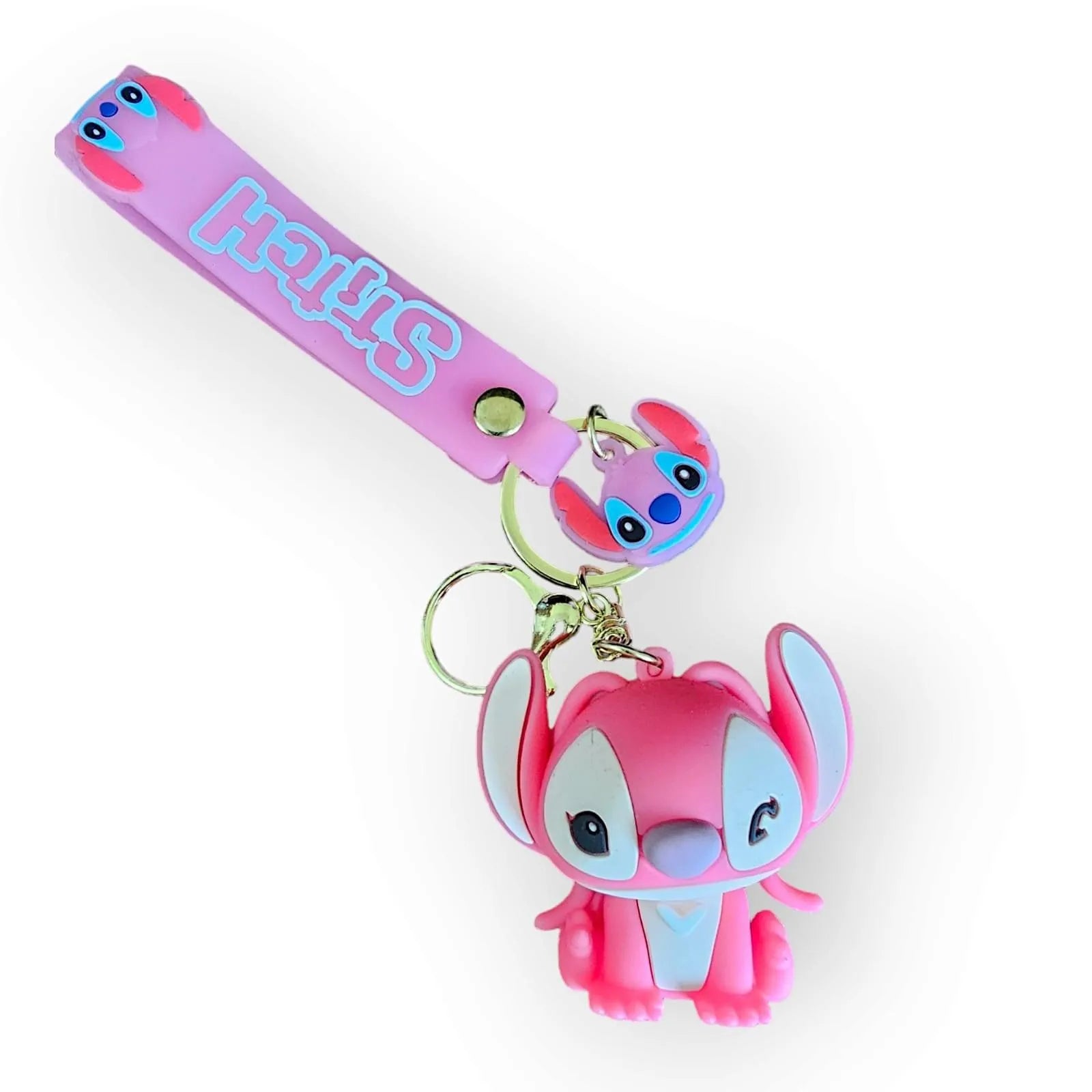 Stitch & Angel 3D Keychain - Bear Hugs