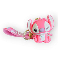 Stitch & Angel 3D Keychain - Bear Hugs