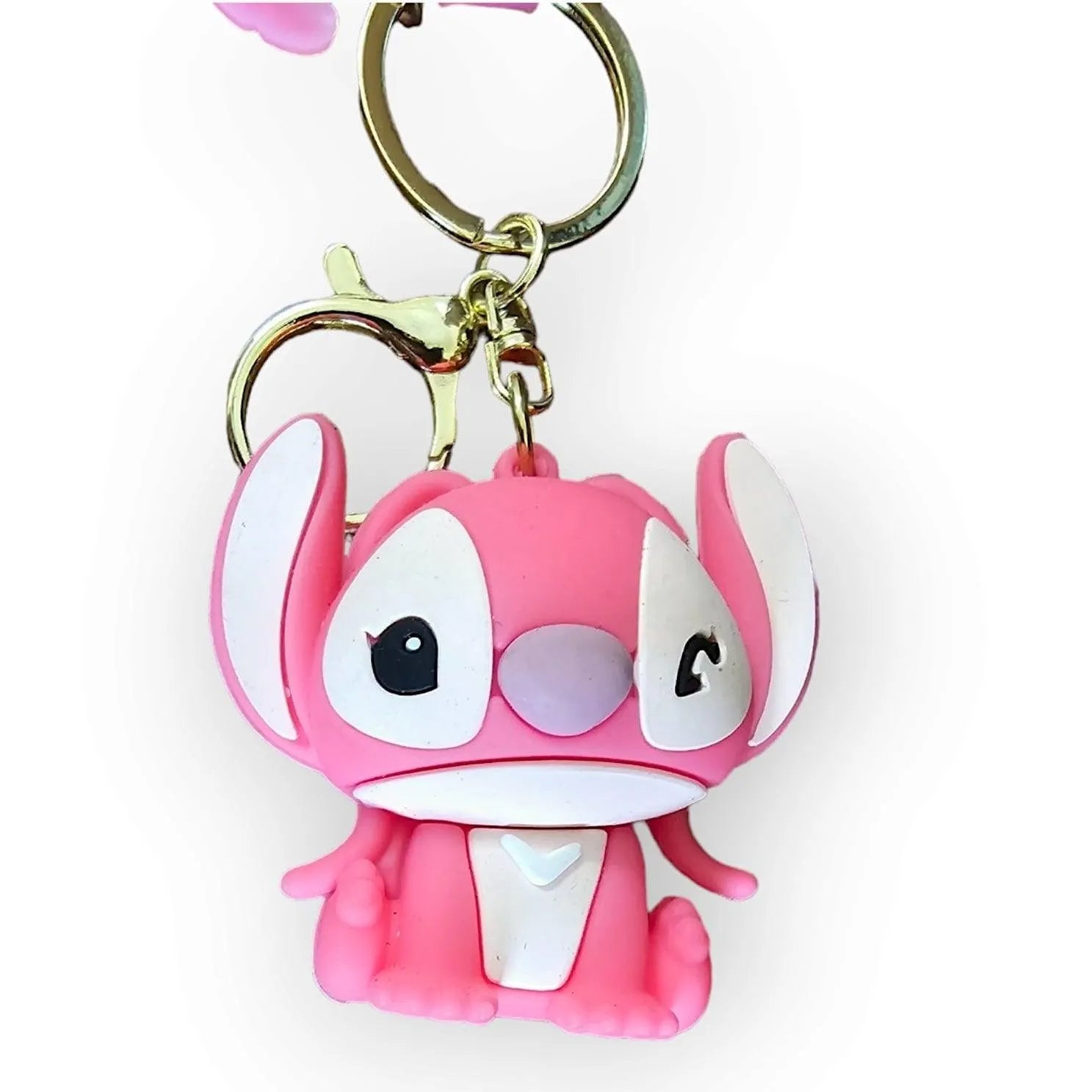 Stitch & Angel 3D Keychain - Bear Hugs