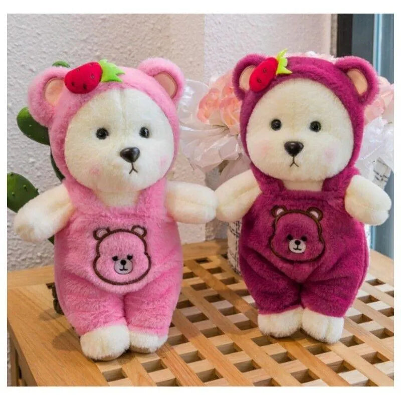 Strawberry Lina Bear Cosplay Plushie - Bear Hugs