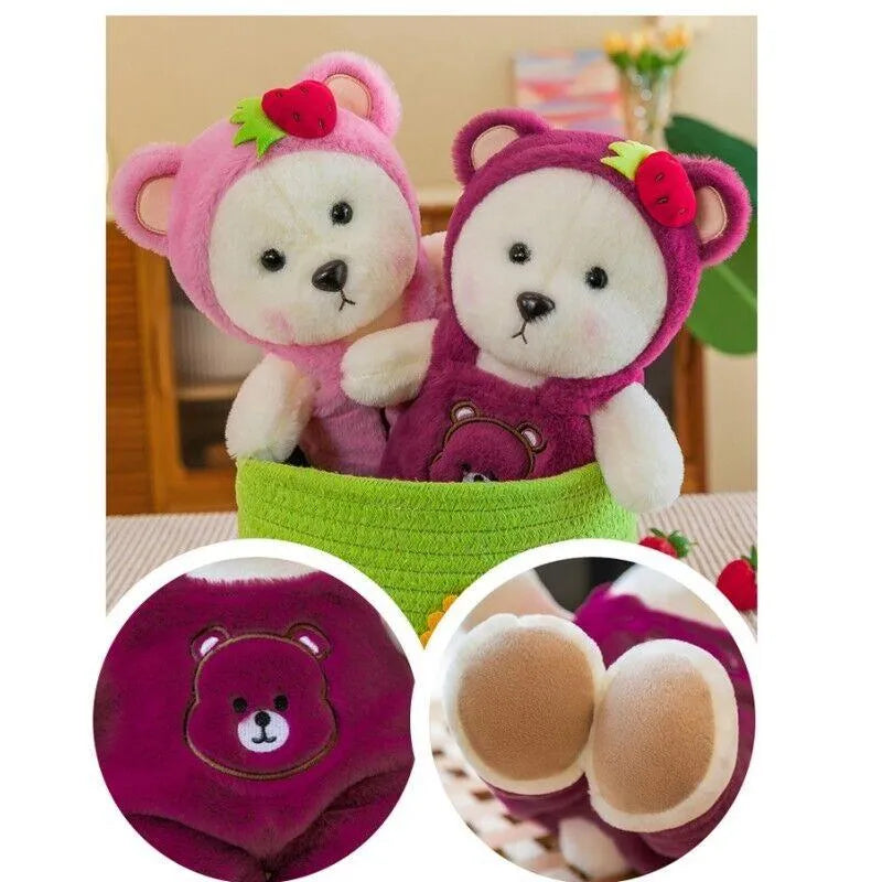 Strawberry Lina Bear Cosplay Plushie - Bear Hugs