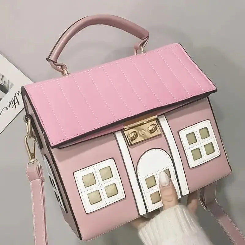 Stylish House Shaped Handbag - Bear Hugs