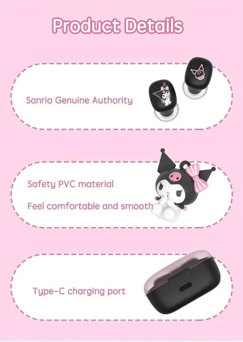 Stylish Sanrio Wireless Touch Control Earphones - Bear Hugs