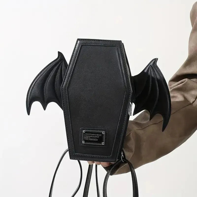 Stylish Winged Coffin Bag - Bear Hugs