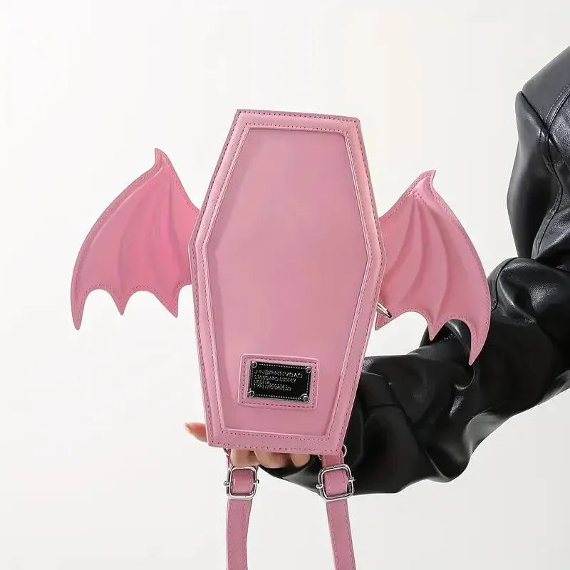 Stylish Winged Coffin Bag - Bear Hugs