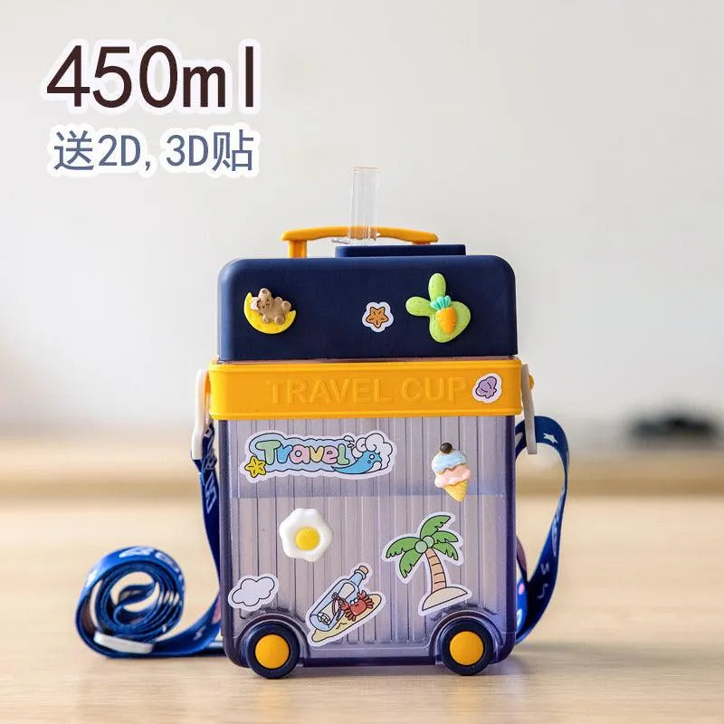 Suitcase Bottle For Kids (450 ml) - Bear Hugs