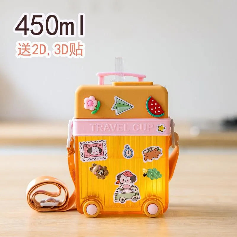 Suitcase Bottle For Kids (450 ml) - Bear Hugs