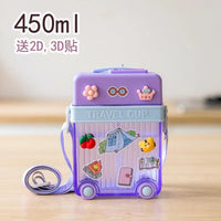 Suitcase Bottle For Kids (450 ml) - Bear Hugs