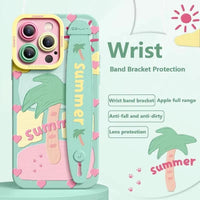 Summer Deluxe Wrist Band Bracket Case (For iPhone) - Bear Hugs