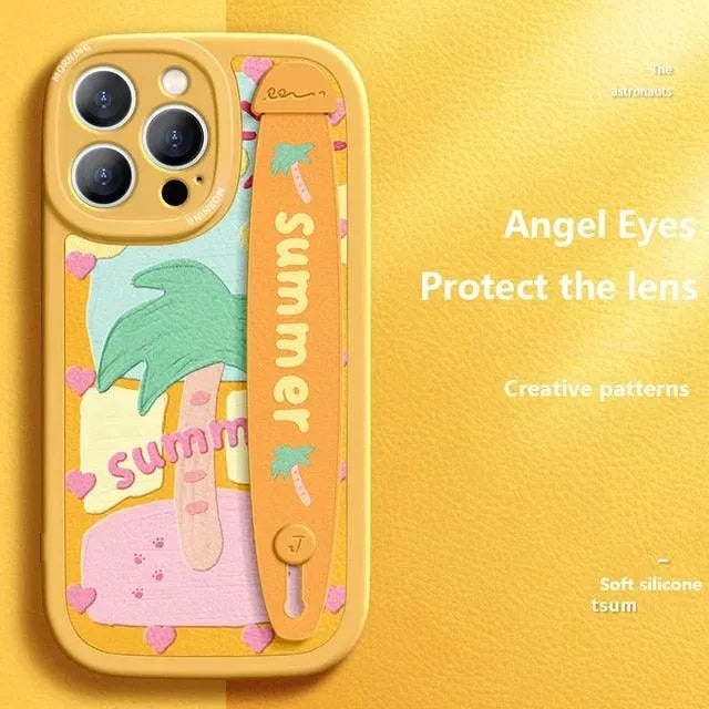 Summer Deluxe Wrist Band Bracket Case (For iPhone) - Bear Hugs