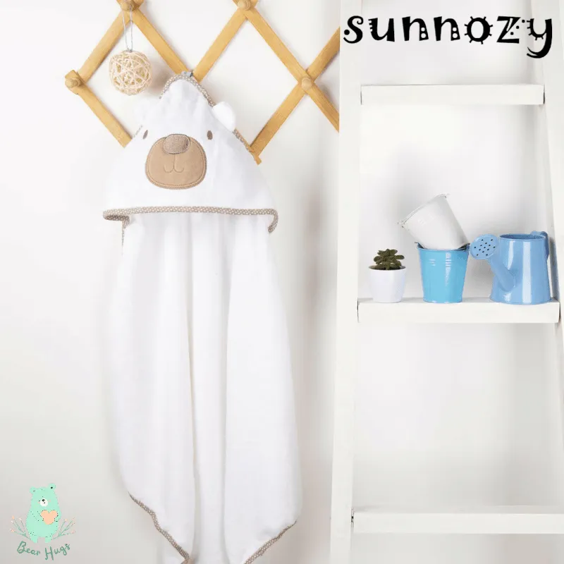 Sunnozy Hooded Baby Towels - Bear Hugs