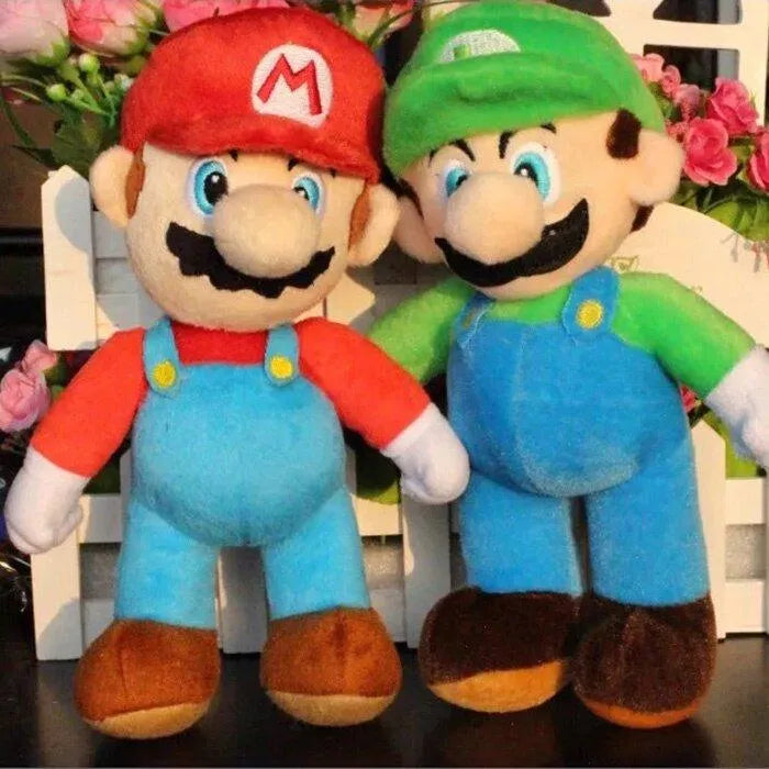 Super Mario Bros Mario and Luigi Stuffed Toy (25 cm) - Bear Hugs