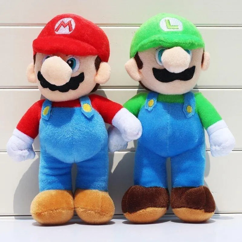 Super Mario Bros Mario and Luigi Stuffed Toy (25 cm) - Bear Hugs