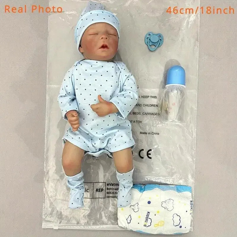 Super-Realistic Premium Reborn Baby Boy Doll (60 cm) - Bear Hugs