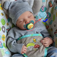 Super-Realistic Premium Reborn Baby Boy Doll (60 cm) - Bear Hugs