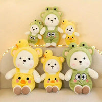 Super Soft Frog and Duck Lena Bear Plushie - Bear Hugs