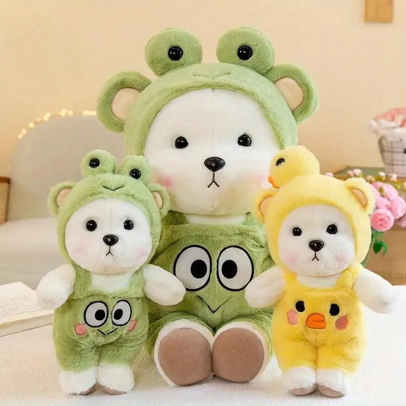 Super Soft Frog and Duck Lena Bear Plushie - Bear Hugs