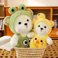 Super Soft Frog and Duck Lena Bear Plushie - Bear Hugs