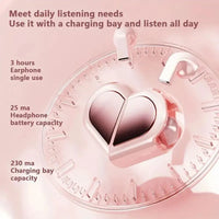 Swivel Heart Compact Wireless Earphones - Bear Hugs