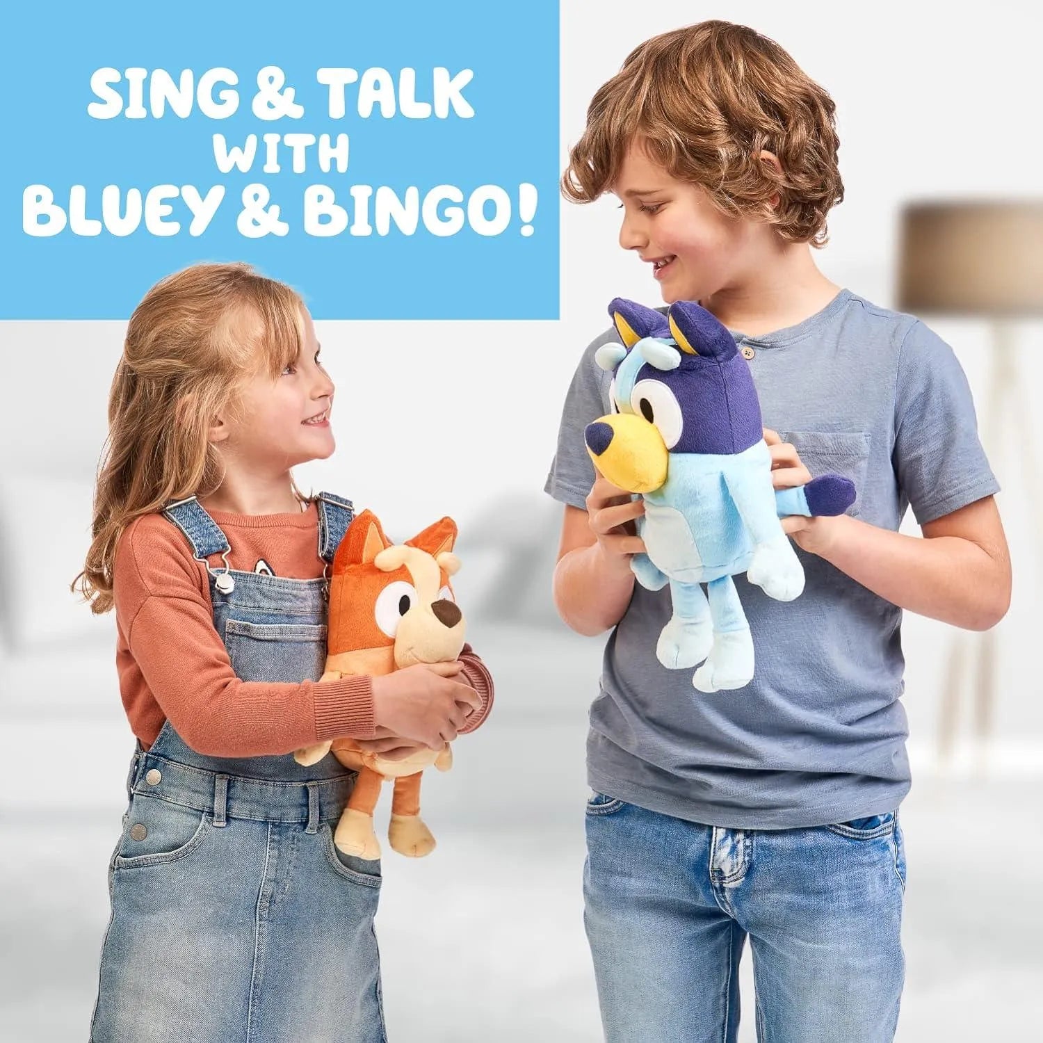 Talking Bluey & Bingo Plush Doll (30 cm) - Bear Hugs