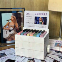 Taylor Swift Piano Calendar with Musical Sheets - Bear Hugs