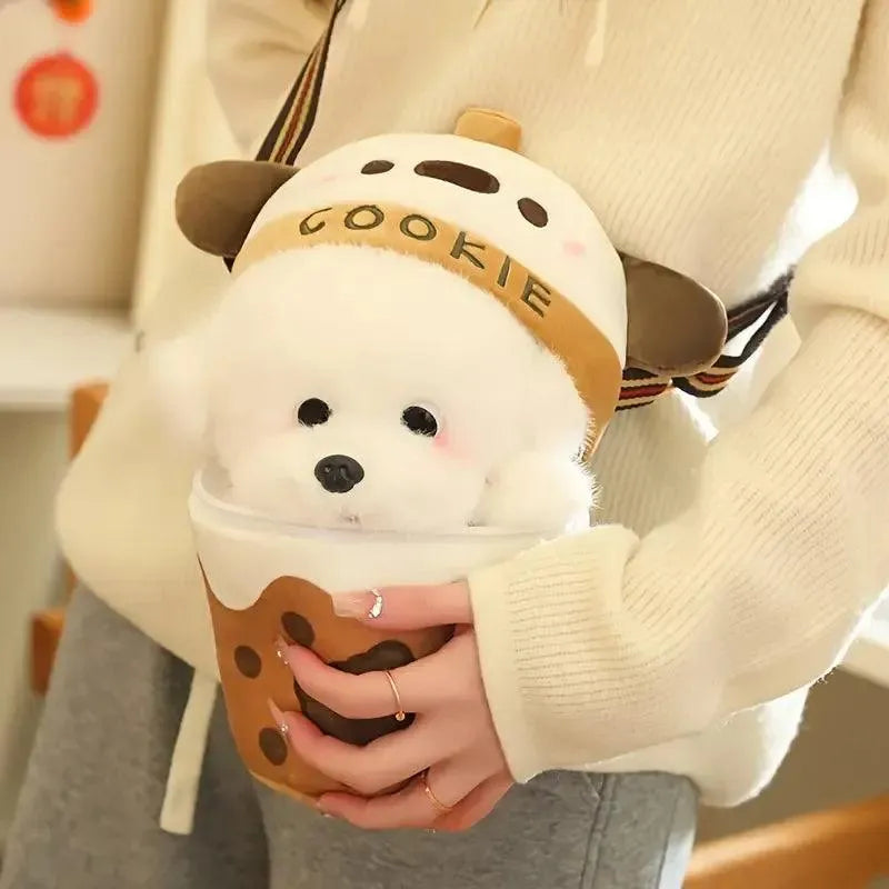 Tea Cup Dog Bag Plushie - Bear Hugs