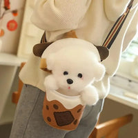 Tea Cup Dog Bag Plushie - Bear Hugs